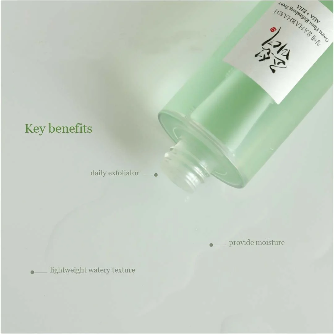 Beauty of Joseon Green Plum Refreshing Toner: AHA + BHA (150ml) - Image 2
