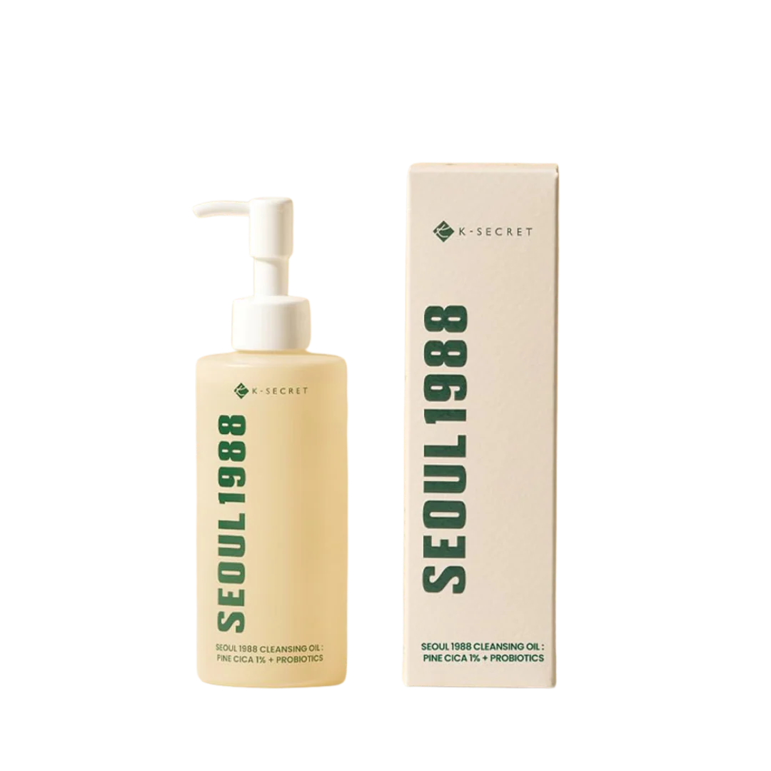 K-SECRET SEOUL 1988 Cleansing Oil: Pine Cica 1% + Probiotics (200ml)