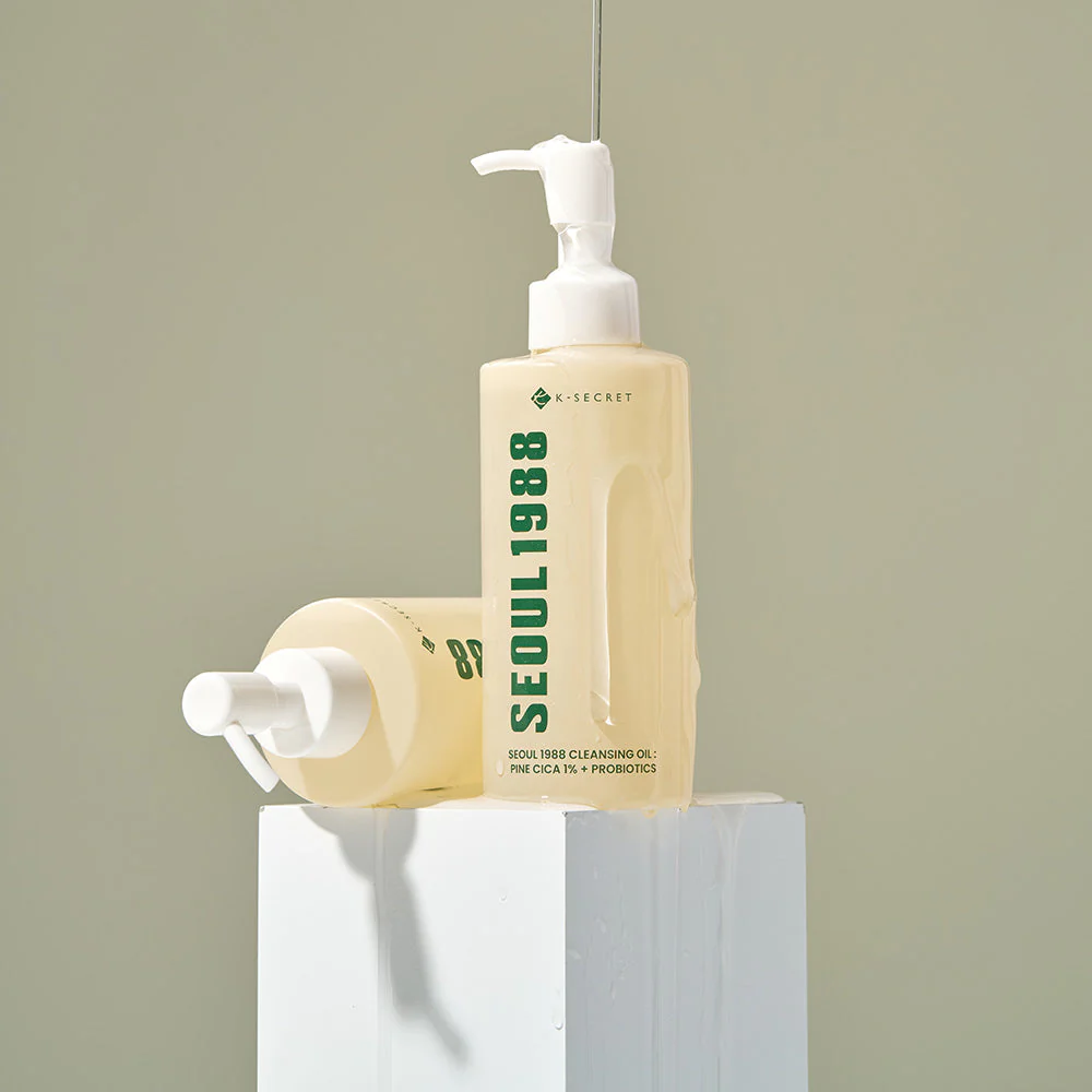 K-SECRET SEOUL 1988 Cleansing Oil: Pine Cica 1% + Probiotics (200ml) - Image 5