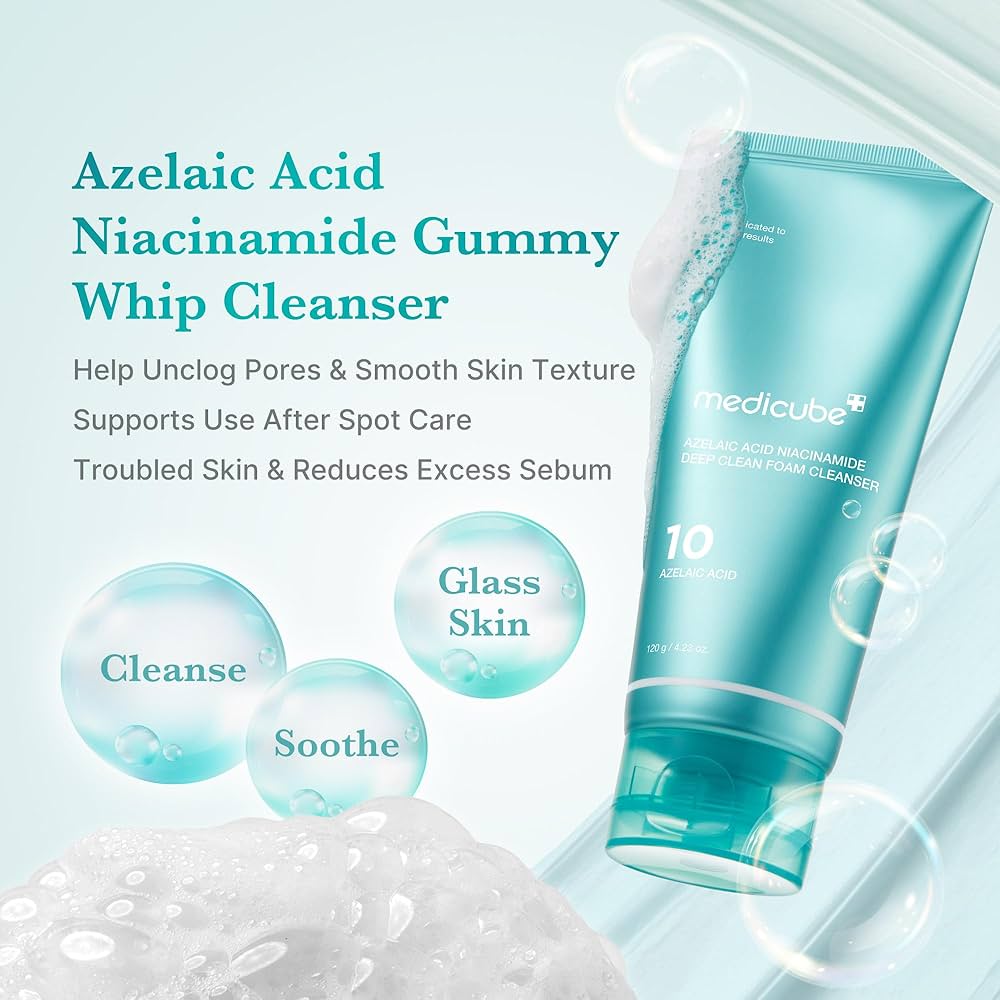Medicube Azelaic Acid Niacinamide Deep Clean Foam Cleanser (120g) - Image 2