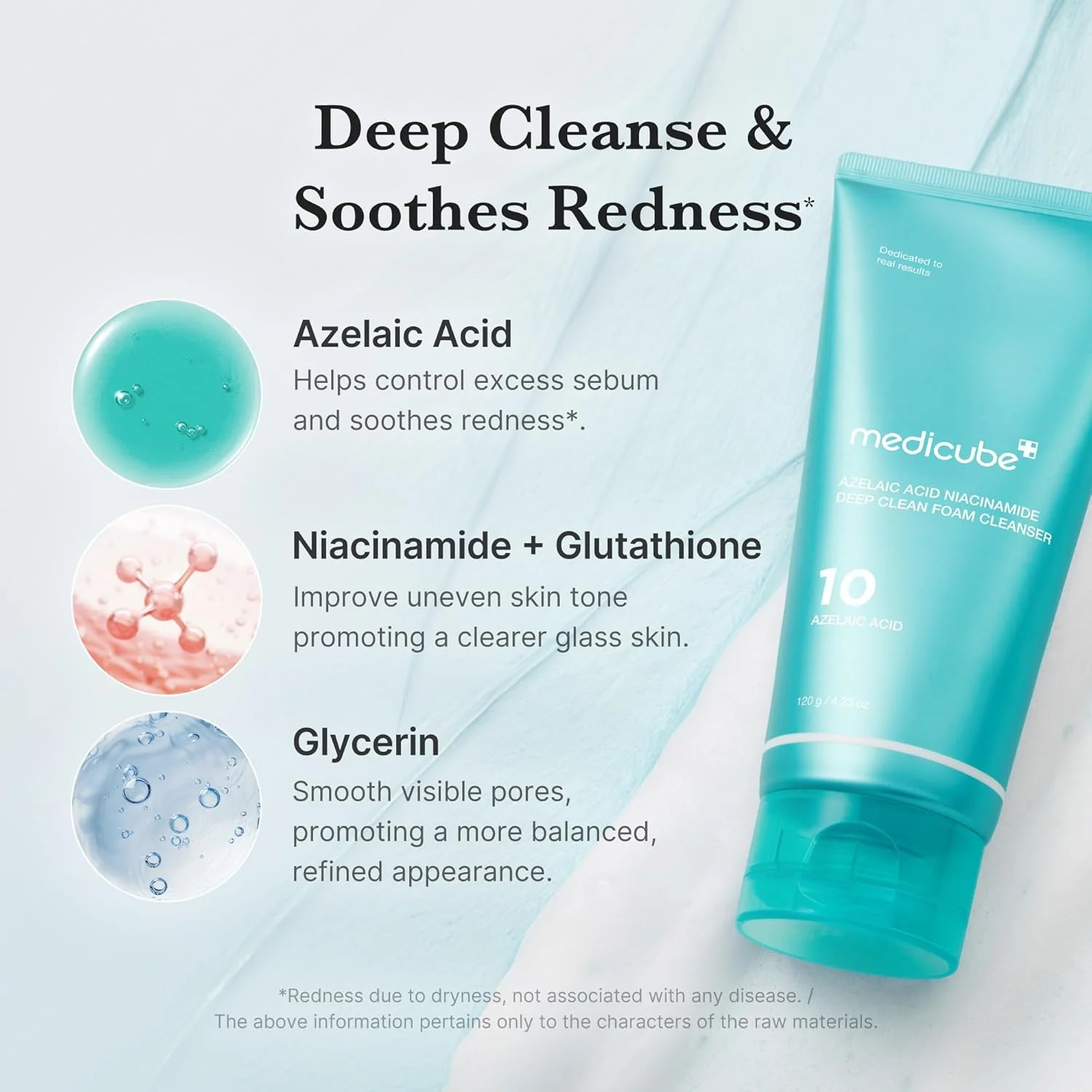 Medicube Azelaic Acid Niacinamide Deep Clean Foam Cleanser (120g) - Image 3
