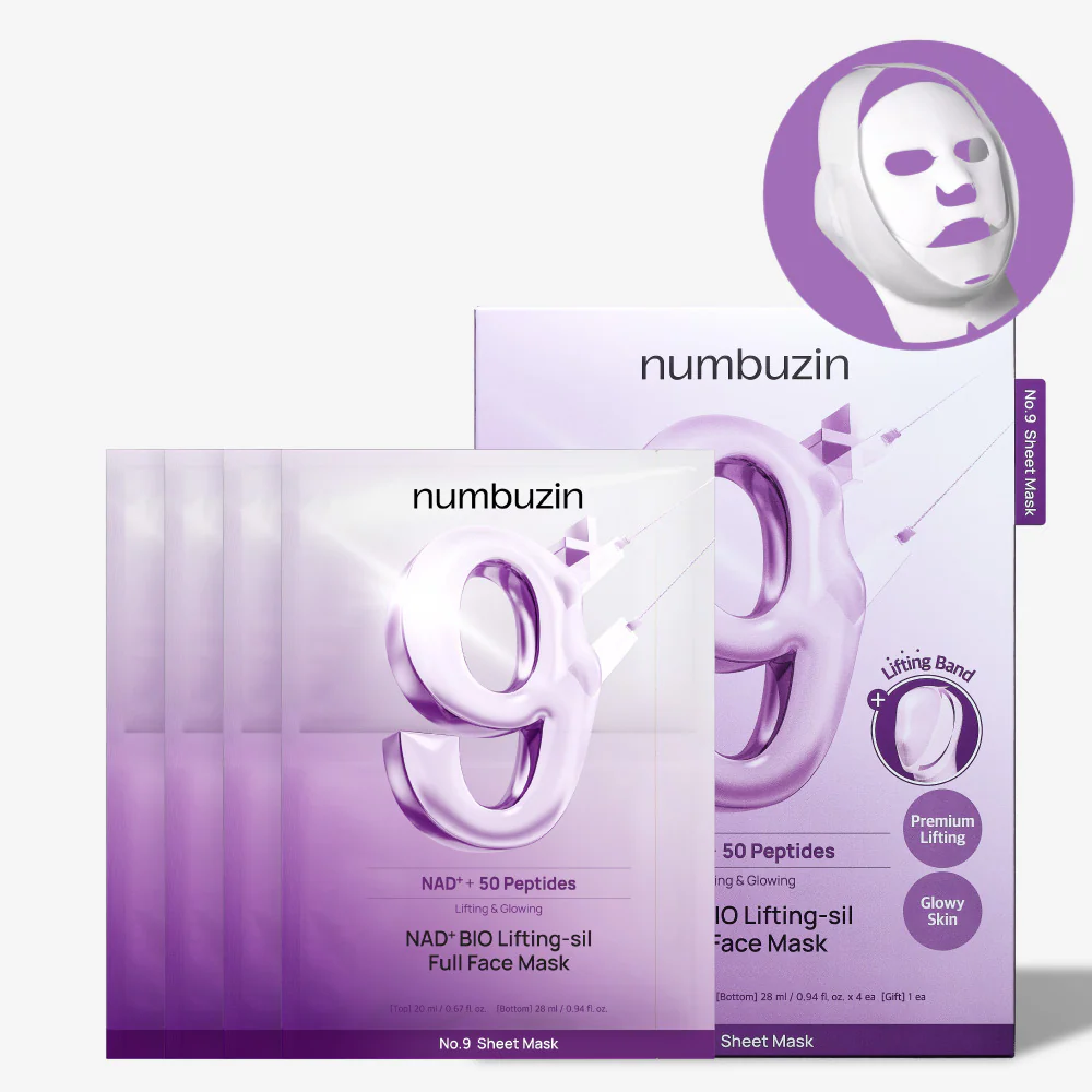 numbuzin No.9 NAD Bio Lifting-sil Full Face Mask - Image 4
