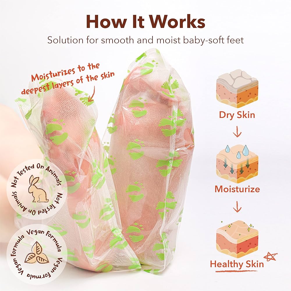PUREDERM Exfoliating Foot Mask (1 pair) - Image 3